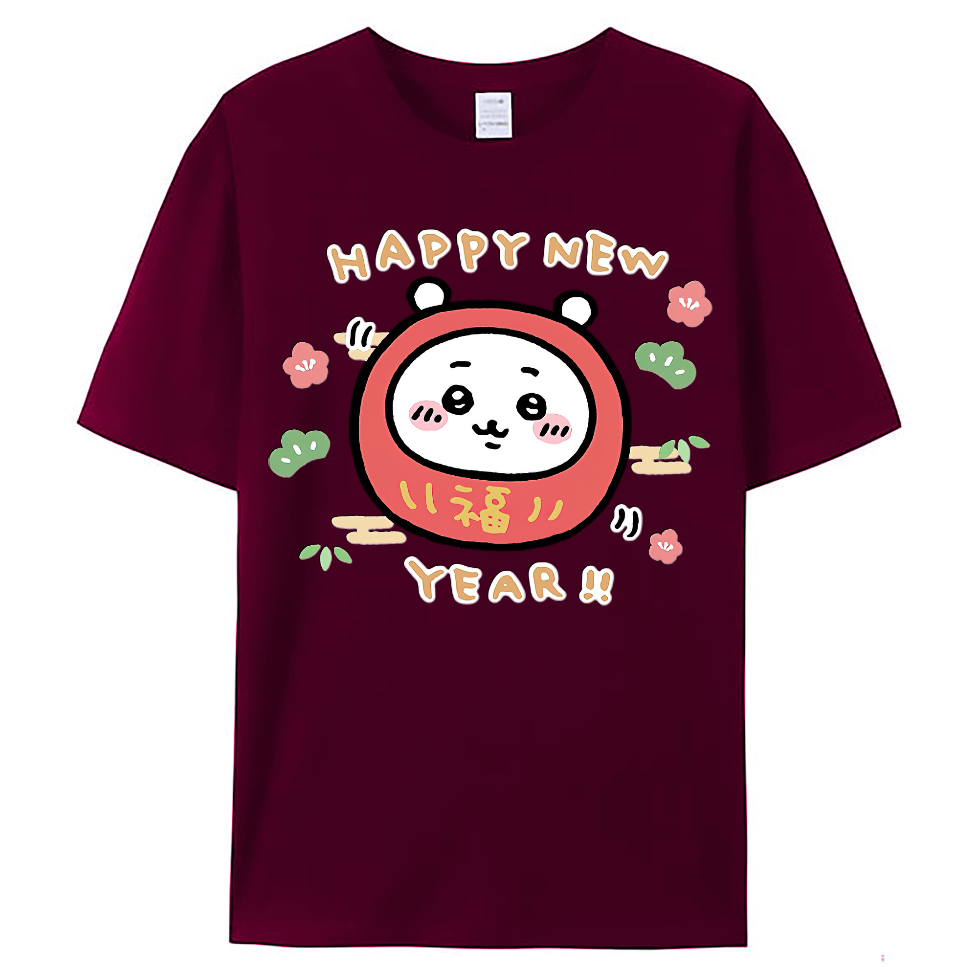 （画像用） ちいかわ ちいかわ Chii-kawa chiikawa レディースカジュアルプリントTシャツ（綿100％）